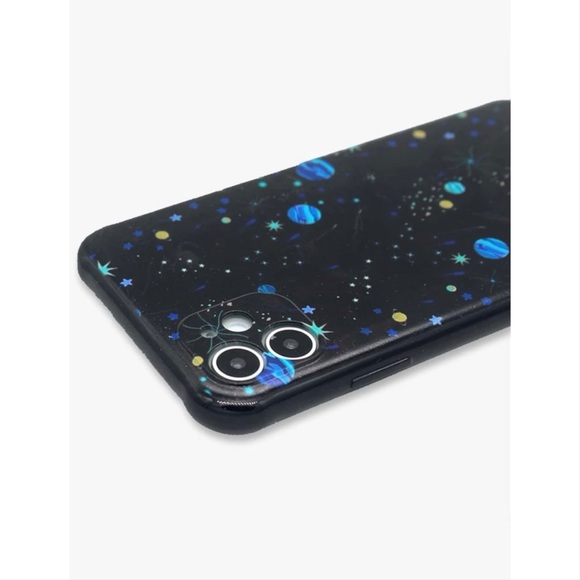 Black Galaxy Blue Planets iPhone 11 Pro Max Case💙 - Picture 4 of 17